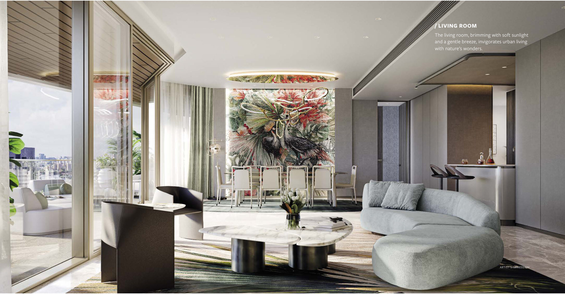 Living room (artist’s impression)
