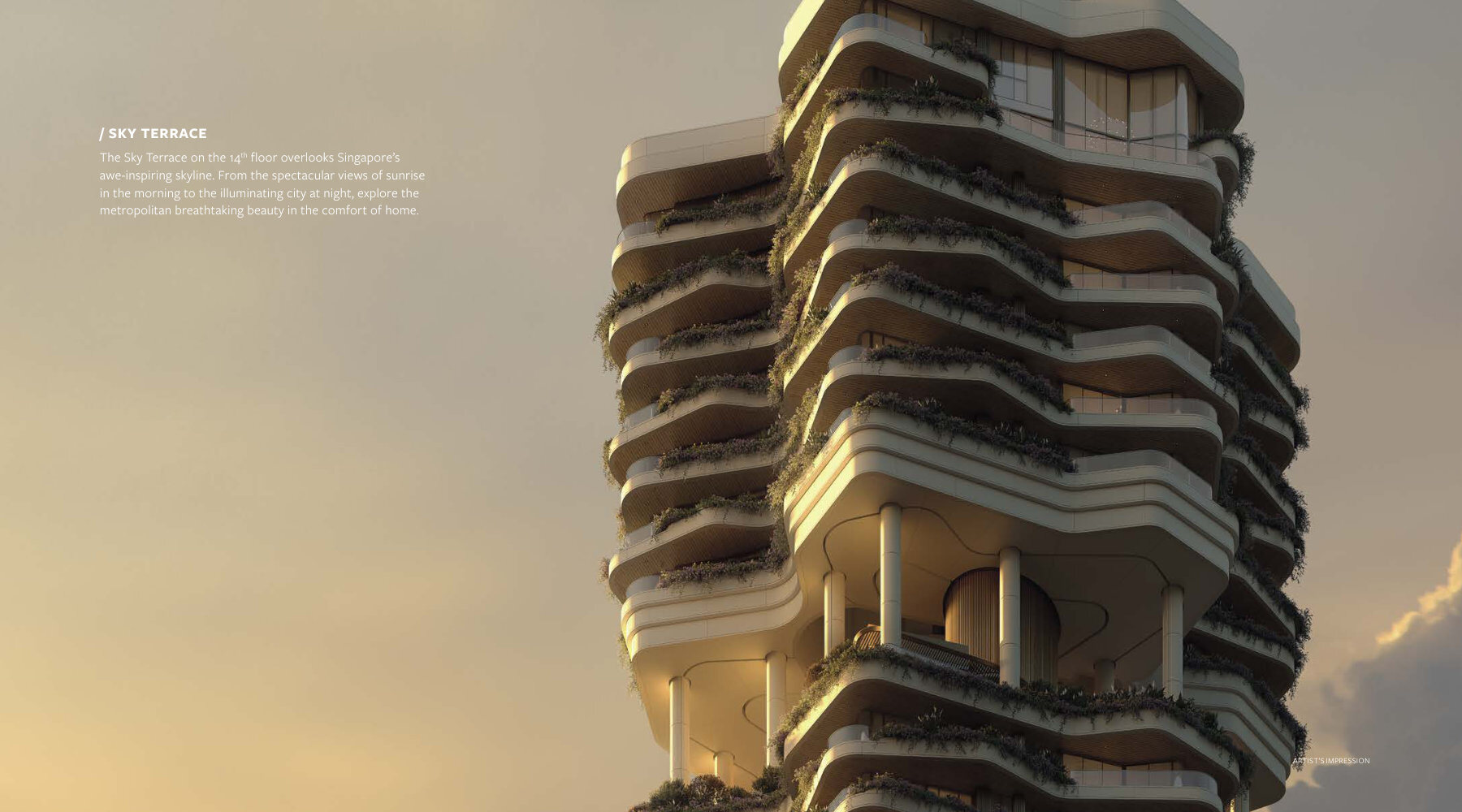 Tower terraces (artist’s impression)